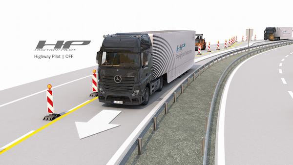 Xe tải Mercedes-Benz Actros chạy thử trên đường cao tốc
